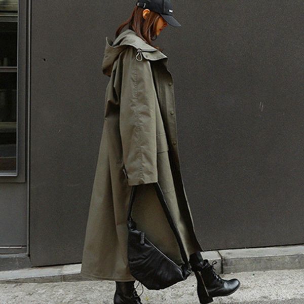 2020 plus size spring autumn new hooded cloak harajuku women trench coat loose army green women windbreaker pr009, Tan;black
2020 plus size spring autumn new hooded cloak harajuku women trench coat loose army green women windbreaker pr009, Tan;black