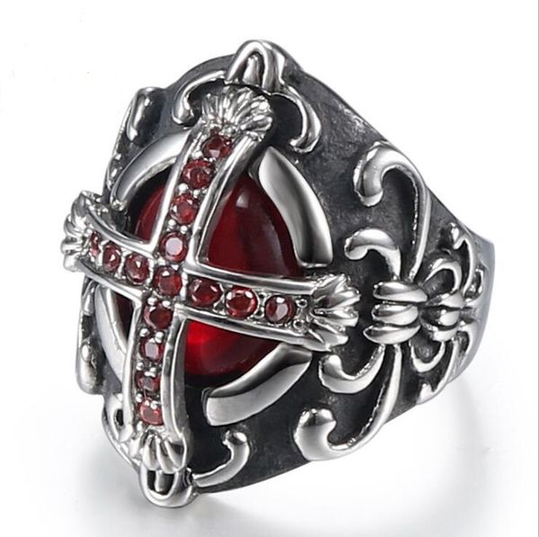 fashion 316l surgical stainless steel religion across black accent ring for men classic ring big red cubic & crystals ring, Golden;silver
fashion 316l surgical stainless steel religion across black accent ring for men classic ring big red cubic & crystals ring, Golden;silver