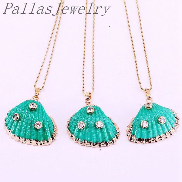 10pcs green shell with cz pave charm pendants,natural scallop shell gold filled pendant necklace, Silver
10pcs green shell with cz pave charm pendants,natural scallop shell gold filled pendant necklace, Silver