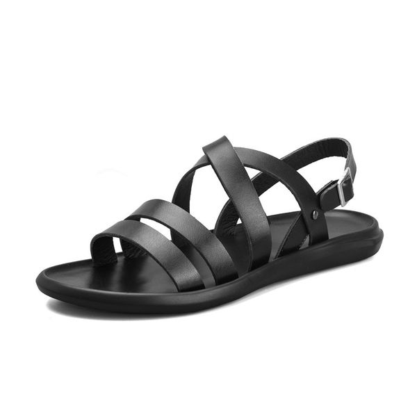 gladiator leather men sandals fashion beach sandals casual male slippers outdoor non-slip shoes, Black
gladiator leather men sandals fashion beach sandals casual male slippers outdoor non-slip shoes, Black