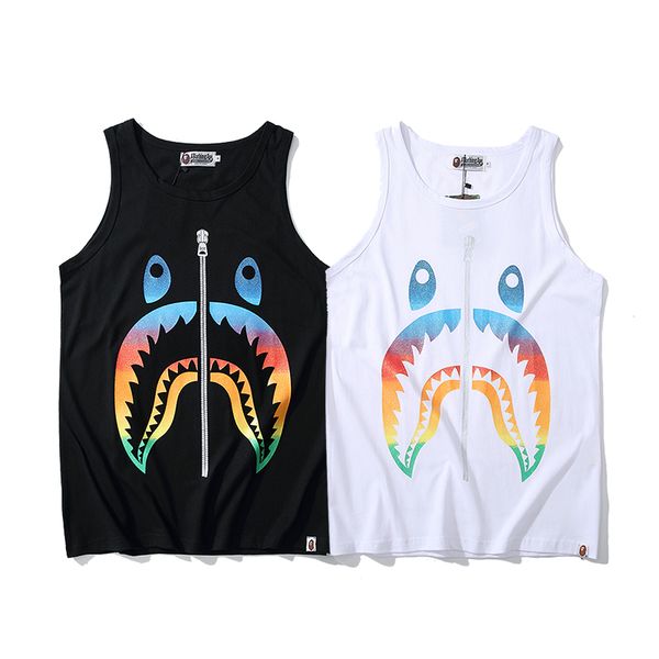 2019 mens designer t shirt mens summer sleeveless shark printing mens cotton casual tees summer thin cool shirts 2 colors, White;black
2019 mens designer t shirt mens summer sleeveless shark printing mens cotton casual tees summer thin cool shirts 2 colors, White;black