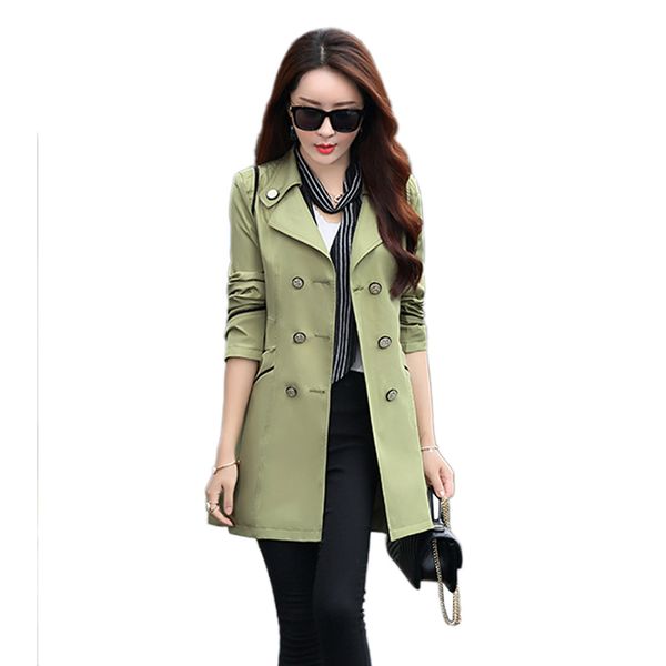 large size female windbreaker coats mid long korean 2019 spring autumn new solid color double-breasted casual jacket women no727, Tan;black
large size female windbreaker coats mid long korean 2019 spring autumn new solid color double-breasted casual jacket women no727, Tan;black