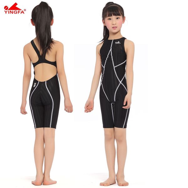 yingfa finaapproved one piece competition knee length waterproof chlorine resistant girl's swimwear sharkskin swimsuit for child
yingfa finaapproved one piece competition knee length waterproof chlorine resistant girl's swimwear sharkskin swimsuit for child