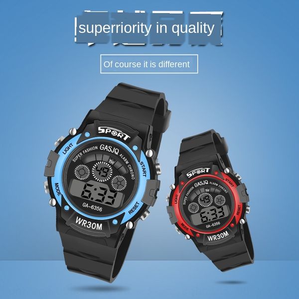 multifunctional colorful 30m waterproof luminous sports luminous electronic leisure student watch children's electronic watch, Blue
multifunctional colorful 30m waterproof luminous sports luminous electronic leisure student watch children's electronic watch, Blue