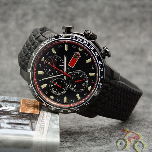 outdoor quartz mens watches 48mm big dial men watch with a black tire tread rubber strap and minute markers around the outer rim, Slivery;brown
outdoor quartz mens watches 48mm big dial men watch with a black tire tread rubber strap and minute markers around the outer rim, Slivery;brown