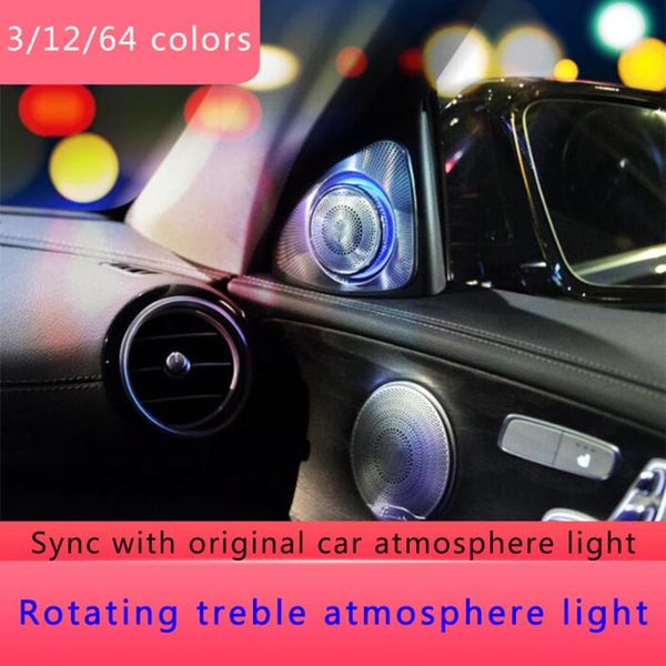 for s class w222 2020+ 3d rotary tweeter synchronized with ambient light 7/64 colours 3d rotating sound audio speaker
for s class w222 2020+ 3d rotary tweeter synchronized with ambient light 7/64 colours 3d rotating sound audio speaker
