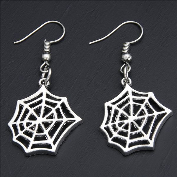ancient silver spider web&spider earrings ear hook personality creative women jewelry popular designer earrings halloween gift
ancient silver spider web&spider earrings ear hook personality creative women jewelry popular designer earrings halloween gift