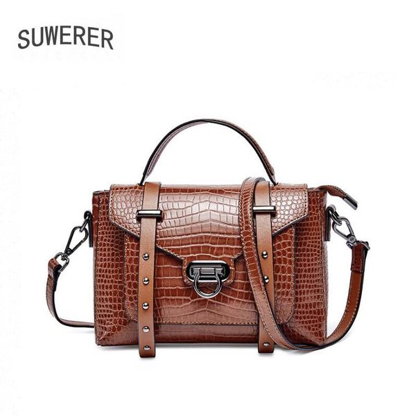suwerer new women leather shoulder bag fashion cowhide crocodile pattern handbags women bags cowhide leather bag
suwerer new women leather shoulder bag fashion cowhide crocodile pattern handbags women bags cowhide leather bag