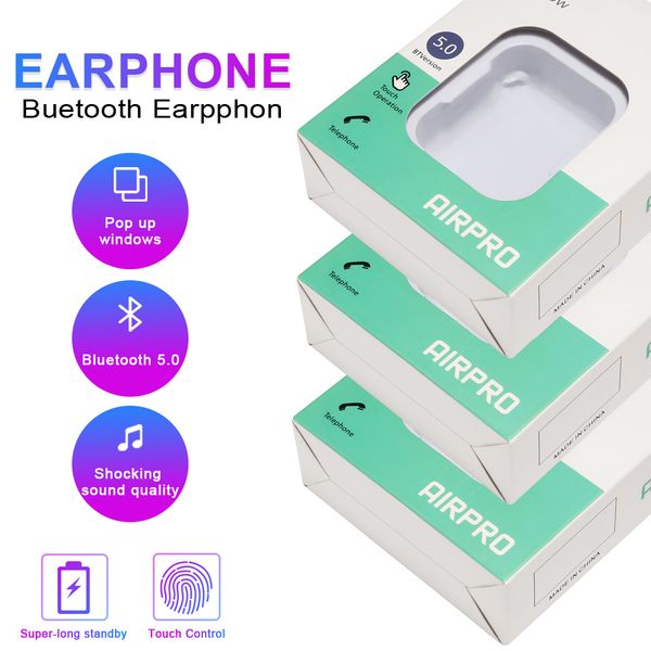 

Airpro tw wirele headphone earbud bluetooth 5 0 head et tereo ound port earphone for io android huawei pk i9 i10 i12 tw