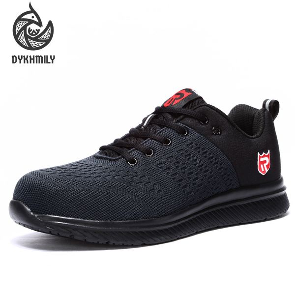 dykhmily mens safety shoes steel toe work shoes comfortable lightweight anti-smashing anti-puncture construction sneaker, Black
dykhmily mens safety shoes steel toe work shoes comfortable lightweight anti-smashing anti-puncture construction sneaker, Black