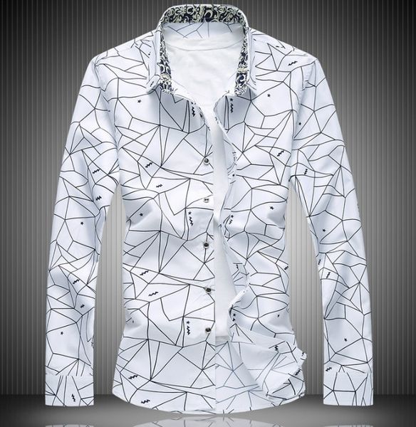 2019 new designer plus size 7xl spring men shirt classic formal geometric plaid long sleeve dress shirts males, White;black
2019 new designer plus size 7xl spring men shirt classic formal geometric plaid long sleeve dress shirts males, White;black