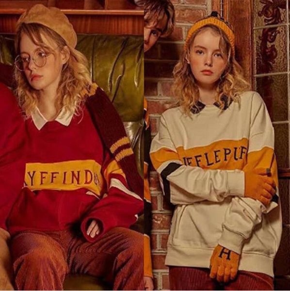 harry potter co-branded women's sweater college striped series luxury sweater stitching letters embroidery loose couple sweater, Black
harry potter co-branded women's sweater college striped series luxury sweater stitching letters embroidery loose couple sweater, Black