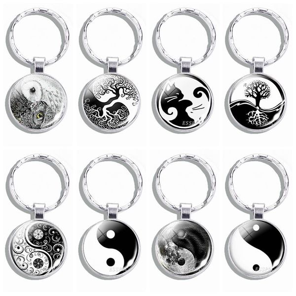 yin yang keychain yin yang owls cats tree of life keychain tai chi keychain yin yang jewelry gifts for men women, Silver
yin yang keychain yin yang owls cats tree of life keychain tai chi keychain yin yang jewelry gifts for men women, Silver