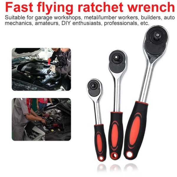 1pc wrench 1/4" 3/8" 1/2" steel high torque ratchet wrench for socket 24 teeth quick release wide used professional hand too
1pc wrench 1/4" 3/8" 1/2" steel high torque ratchet wrench for socket 24 teeth quick release wide used professional hand too