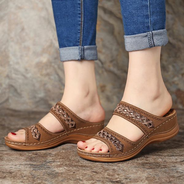 women's wedge gladiator sandals bohemia flip flop casual platform wedge slides open toe vintage anti-slip comfy beach shoes, Black
women's wedge gladiator sandals bohemia flip flop casual platform wedge slides open toe vintage anti-slip comfy beach shoes, Black