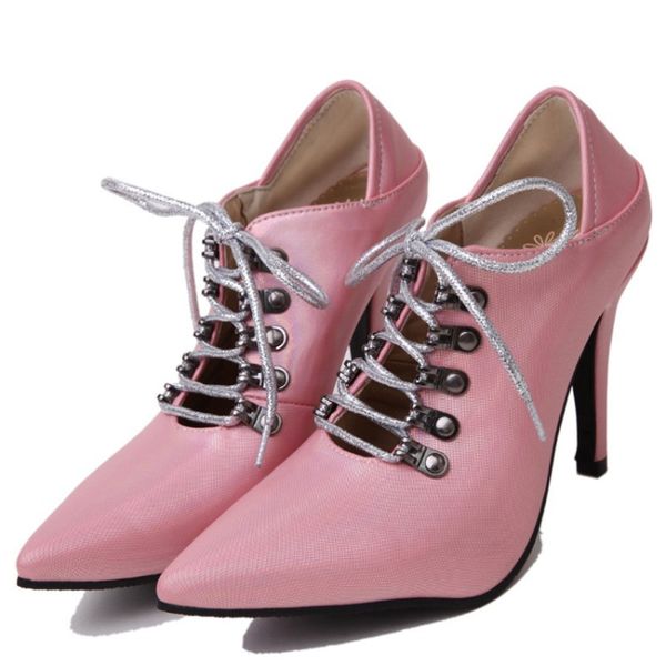 fashion 2019 women pump pink shoes spring/autumn pu pointed toe thin heels 6cm lace-up black white nice shoes for women
fashion 2019 women pump pink shoes spring/autumn pu pointed toe thin heels 6cm lace-up black white nice shoes for women