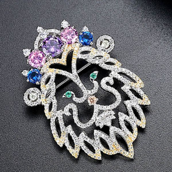 zlxgirl classic men's brooch jewelry crown lion animal hijab pins metal copper scarf pins couple gifts, Gray
zlxgirl classic men's brooch jewelry crown lion animal hijab pins metal copper scarf pins couple gifts, Gray
