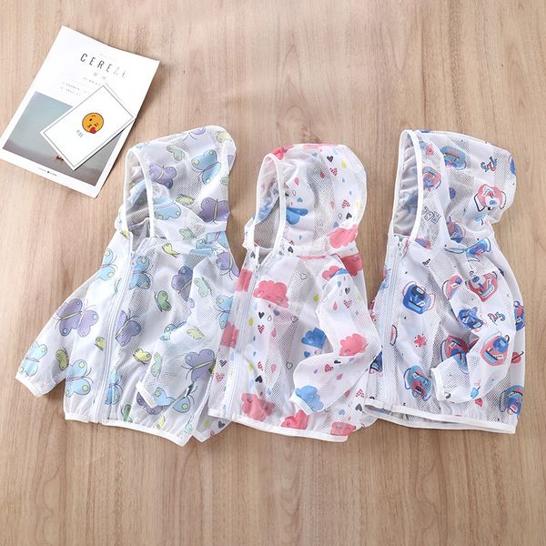 summer kids coat thin zipper breathable hole baby outwear 73-140CM long sleeve hooded sunscreen girls boys outfit child clothing, Blue;gray
summer kids coat thin zipper breathable hole baby outwear 73-140CM long sleeve hooded sunscreen girls boys outfit child clothing, Blue;gray