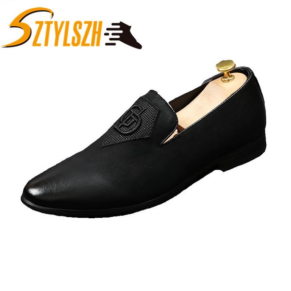 new fashion men loafers black handmade embroidery men genuine leather casual shoes party and wedding men's flat slip on footwear
new fashion men loafers black handmade embroidery men genuine leather casual shoes party and wedding men's flat slip on footwear