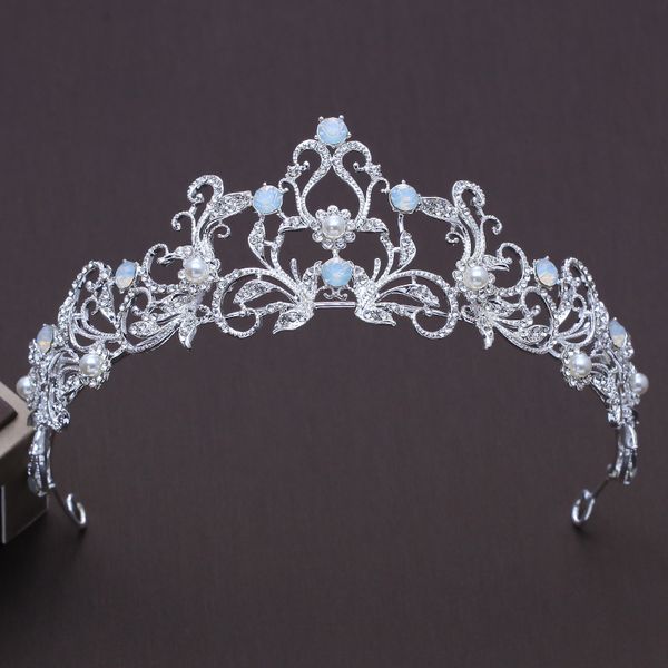 unique light blue crystal bridal tiaras crown princess rhinestone pageant crowns wedding hair accessories bride hair ornaments, Golden;white 
unique light blue crystal bridal tiaras crown princess rhinestone pageant crowns wedding hair accessories bride hair ornaments, Golden;white