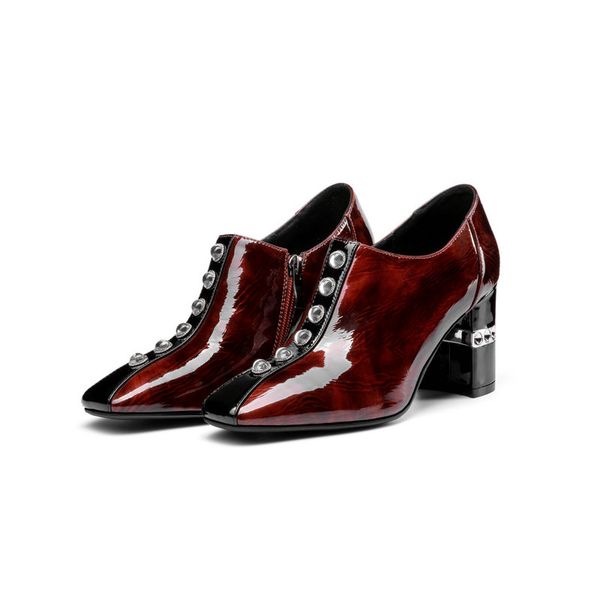 women basic pumps spring autumn genuine leather high heels shoes woman square toe design wedding shoes woman, Black
women basic pumps spring autumn genuine leather high heels shoes woman square toe design wedding shoes woman, Black