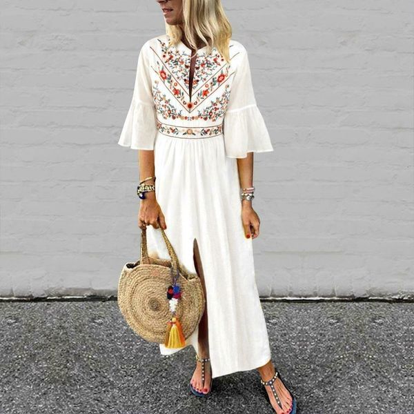 vintage women fashion boho long maxi dress summer holiday floral ladies casual short sleeve loose sundress, Black;gray
vintage women fashion boho long maxi dress summer holiday floral ladies casual short sleeve loose sundress, Black;gray