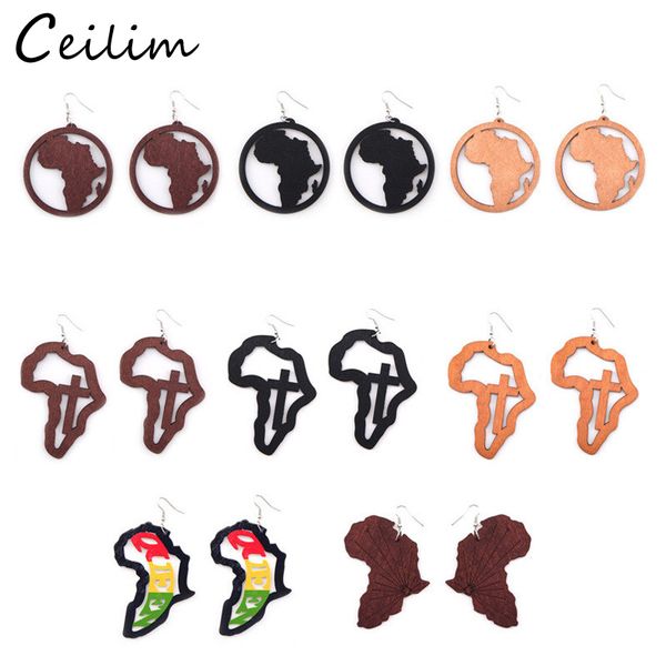 Brown Wood Africa MapTribal Engraved Tropical Fashion Black Women Earring Vintage Retro Wooden African Hiphop Jewelry Accessory
Brown Wood Africa MapTribal Engraved Tropical Fashion Black Women Earring Vintage Retro Wooden African Hiphop Jewelry Accessory