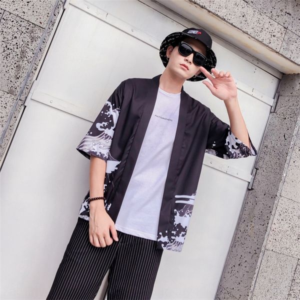 dark ukiyoo robe cardigan kimono men's and women's coat shirt chinese style loose seven-sleeve shirt coat fashion, White;black
dark ukiyoo robe cardigan kimono men's and women's coat shirt chinese style loose seven-sleeve shirt coat fashion, White;black