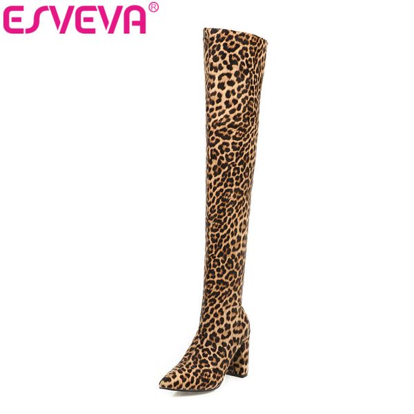 esveva 2020 women over the knee boots square high heel slip on solid all match classic elastic motorcycle boots size 34-43, Black
esveva 2020 women over the knee boots square high heel slip on solid all match classic elastic motorcycle boots size 34-43, Black