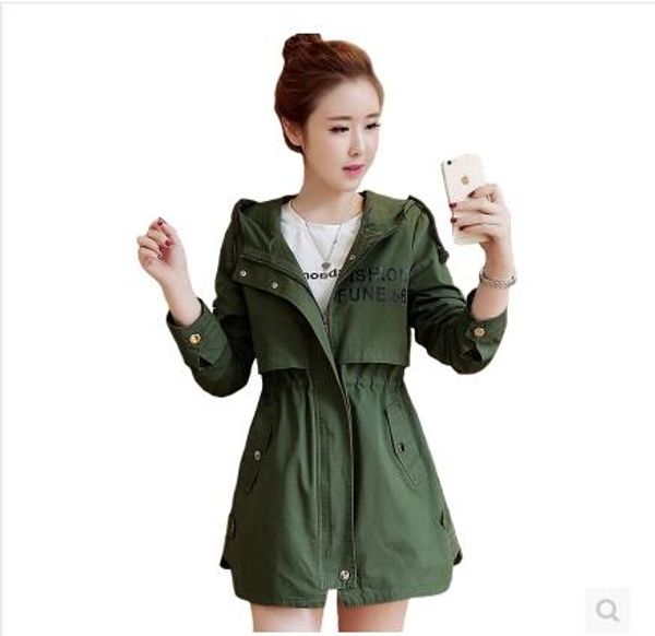 2020 spring new version of the slim and long sections windbreaker female waist was thin in the spring and autumn coat, Tan;black
2020 spring new version of the slim and long sections windbreaker female waist was thin in the spring and autumn coat, Tan;black