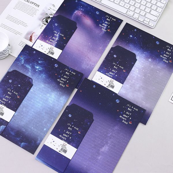 9 pcs/set 3 envelopes+6 letter papers fantasy starry sky series writing paper envelope set gift stationery
9 pcs/set 3 envelopes+6 letter papers fantasy starry sky series writing paper envelope set gift stationery