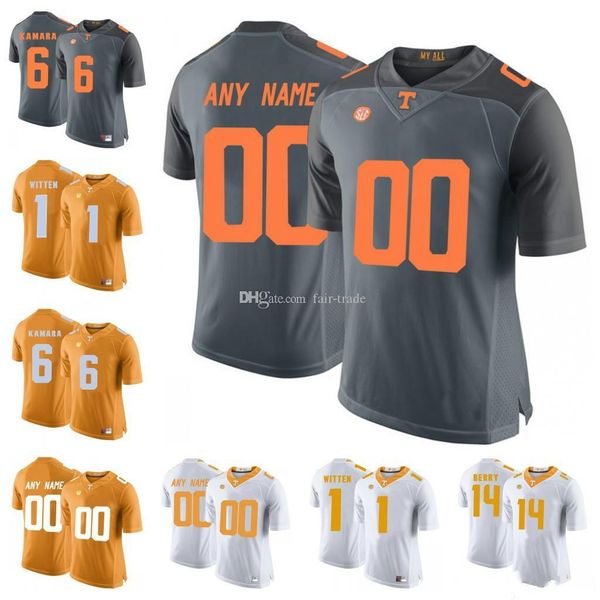Custom Tennessee Volunteers 6 Alvin Kamara 16 Peyton Manning 1 Jason Witten 14 Eric Berry Orange Gray White NCAA College Football Jerseys
Custom Tennessee Volunteers 6 Alvin Kamara 16 Peyton Manning 1 Jason Witten 14 Eric Berry Orange Gray White NCAA College Football Jerseys