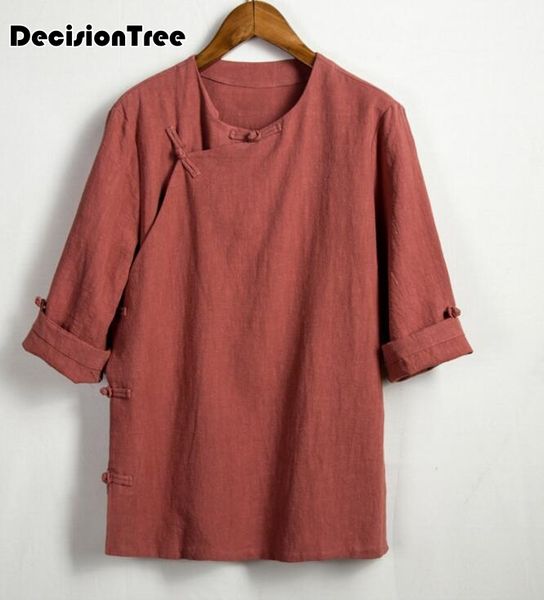 2019 new pure cotton two sided traditional chinese outfit tang suit long sleeve hanfu coat uniform clothing, Red
2019 new pure cotton two sided traditional chinese outfit tang suit long sleeve hanfu coat uniform clothing, Red