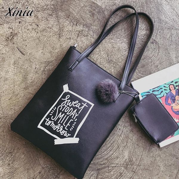 xiniu quality 2pc fashion women bag ladies leather flap hair ball bucket handbag tote girls crossbody bag + messenger clutch
xiniu quality 2pc fashion women bag ladies leather flap hair ball bucket handbag tote girls crossbody bag + messenger clutch