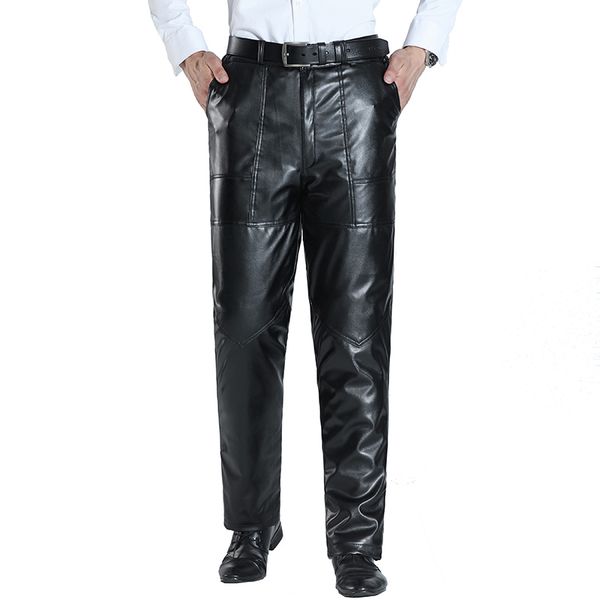 thoshine leather pants men long trousers casual man pu leather pants with fleece warm autumn winter clothing, Black
thoshine leather pants men long trousers casual man pu leather pants with fleece warm autumn winter clothing, Black