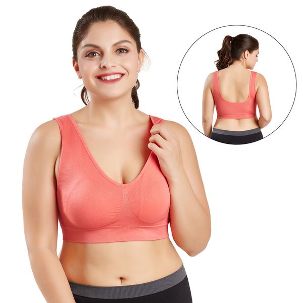 seamless high elastic sports bra yoga underwear push up crop fitness running vest jogging gym bra women large size s-6xl, White;black
seamless high elastic sports bra yoga underwear push up crop fitness running vest jogging gym bra women large size s-6xl, White;black