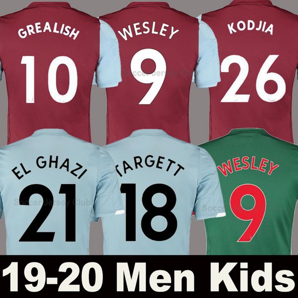 19 20 aston villa soccer jerseys 2019 2020 away blue green wesley grealish kodja el ghazi chester mcginn men kids kit set football shirts, Black;yellow
19 20 aston villa soccer jerseys 2019 2020 away blue green wesley grealish kodja el ghazi chester mcginn men kids kit set football shirts, Black;yellow