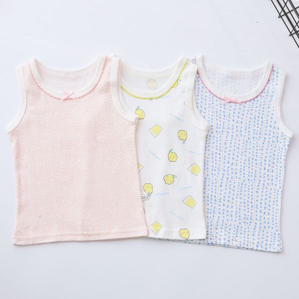 spring and summer children's casual bottoming cotton vest girls cute print camisole boys wild jersey vests, Blue
spring and summer children's casual bottoming cotton vest girls cute print camisole boys wild jersey vests, Blue