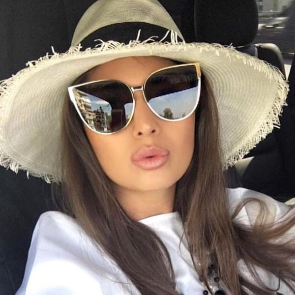 tesia oversized cat eye sunglasses women brand designer korean style quality sun shade lunette t863, White;black
tesia oversized cat eye sunglasses women brand designer korean style quality sun shade lunette t863, White;black