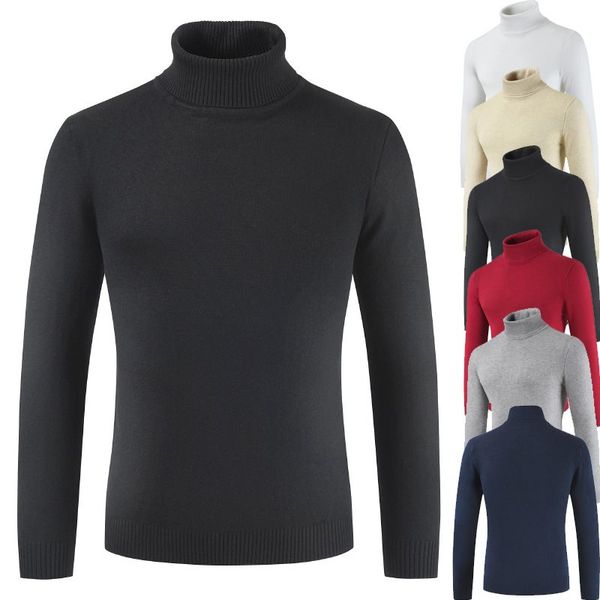 2019 new brand autumn winter men's sweater turtleneck solid color casual clothes male slim fit knitted fashion pullovers, White;black
2019 new brand autumn winter men's sweater turtleneck solid color casual clothes male slim fit knitted fashion pullovers, White;black