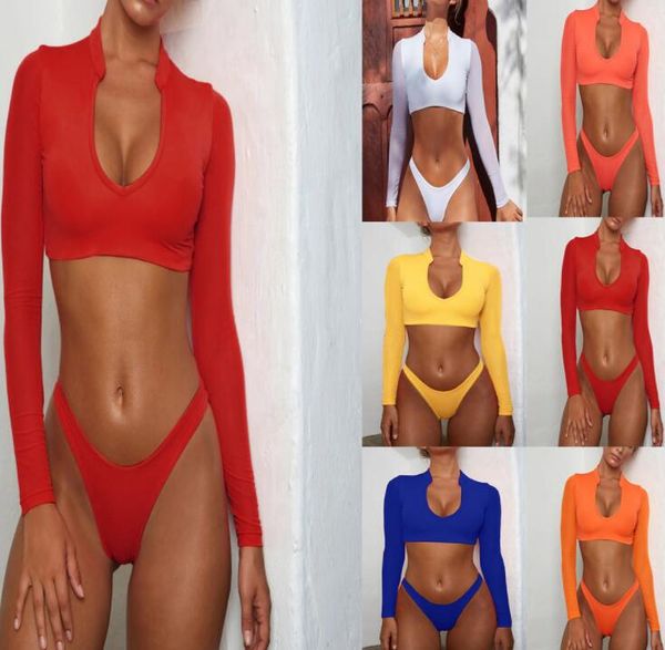 swimwear long sleeve mesh bikini women's swimwear women high waisted three piece swimsuits bathing suit swimming equipment swim wear
swimwear long sleeve mesh bikini women's swimwear women high waisted three piece swimsuits bathing suit swimming equipment swim wear