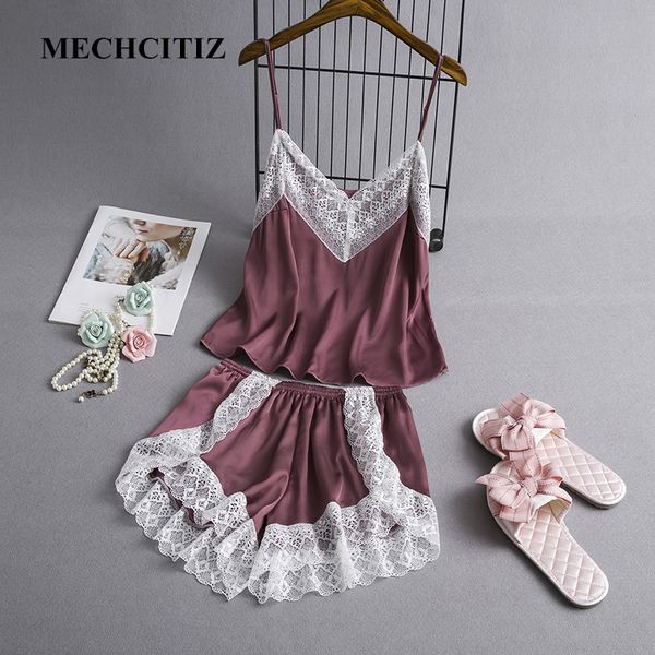 mechcitiz summer pajamas for women silk and short 2 pieces pijamas suit lace sleepwear home clothes set plus size pyjamas, Blue;gray
mechcitiz summer pajamas for women silk and short 2 pieces pijamas suit lace sleepwear home clothes set plus size pyjamas, Blue;gray