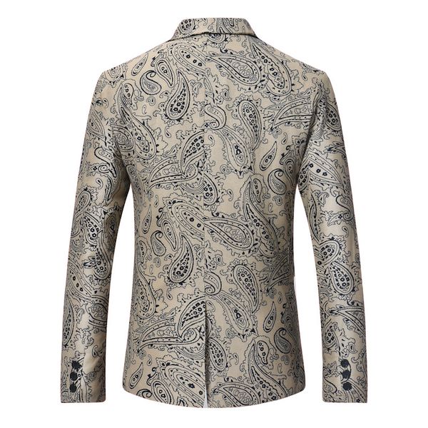 men suit blazer autumn and winter new style men ethnic characteristics printed large size suit on, White;black
men suit blazer autumn and winter new style men ethnic characteristics printed large size suit on, White;black