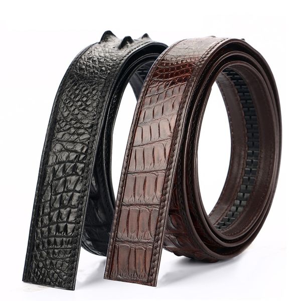 authentic exotic crocodile skin men's waist strap man brown belts without buckle genuine alligator leather male automatic belts, Black;brown
authentic exotic crocodile skin men's waist strap man brown belts without buckle genuine alligator leather male automatic belts, Black;brown