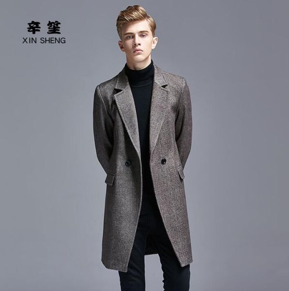 autumn winter casual woolen coat men trench coats long sleeves overcoat suits mens cashmere coat casaco masculino england grey, Black
autumn winter casual woolen coat men trench coats long sleeves overcoat suits mens cashmere coat casaco masculino england grey, Black