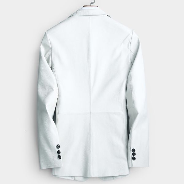 luxury mens formal natural sheepskin blazer jacket white slim fit wedding dress suit genuine leather jacket business man coats, Black
luxury mens formal natural sheepskin blazer jacket white slim fit wedding dress suit genuine leather jacket business man coats, Black