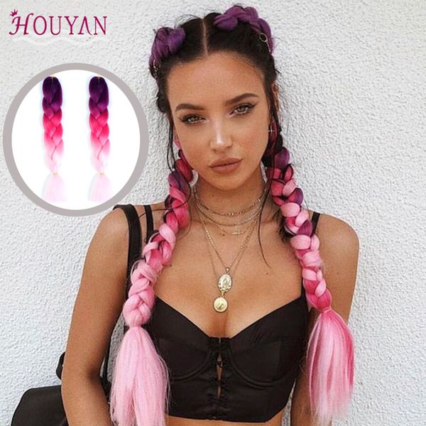 houyan braiding hair 24 inch jumbo braids synthetic ombre fiber hair extensions for women daily use
houyan braiding hair 24 inch jumbo braids synthetic ombre fiber hair extensions for women daily use