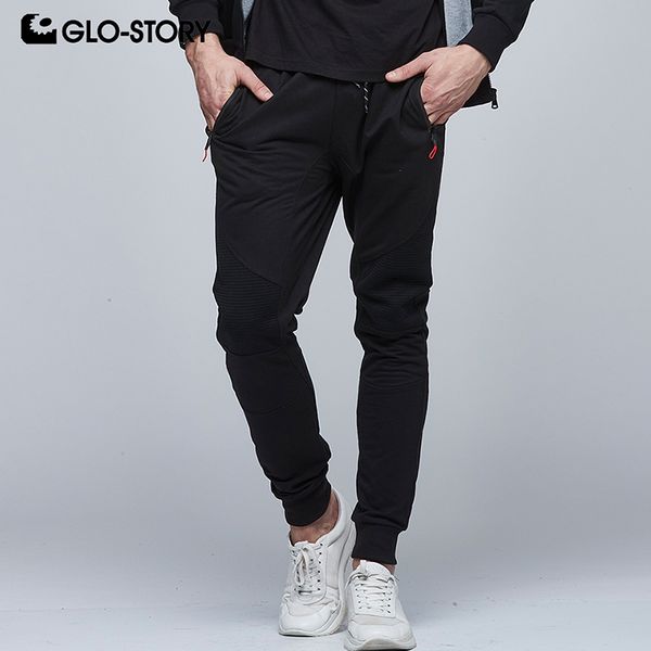 men's pants glo-story 2021 elastic wasit with drawstring sweatpants men casual streetwear knitted mrt-6211, Black
men's pants glo-story 2021 elastic wasit with drawstring sweatpants men casual streetwear knitted mrt-6211, Black