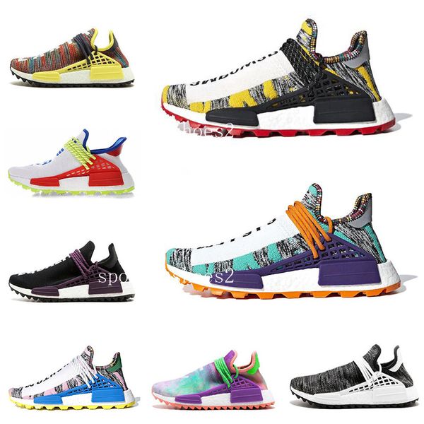 2019 human race hu pharrell williams men women running shoes nerd black cream yellow white chalk coral women sports sneakers with box
2019 human race hu pharrell williams men women running shoes nerd black cream yellow white chalk coral women sports sneakers with box
