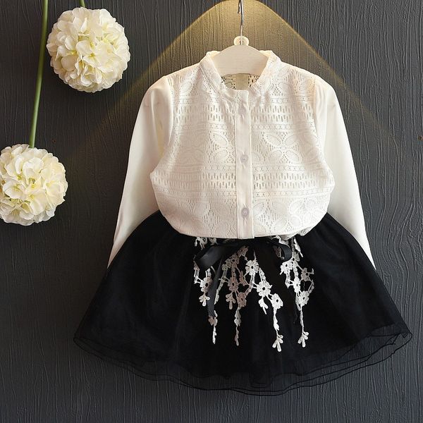 2pcs/set autumn baby girl long sleeve cotton hollow design + floral print skirts casual outfits set j, White
2pcs/set autumn baby girl long sleeve cotton hollow design + floral print skirts casual outfits set j, White